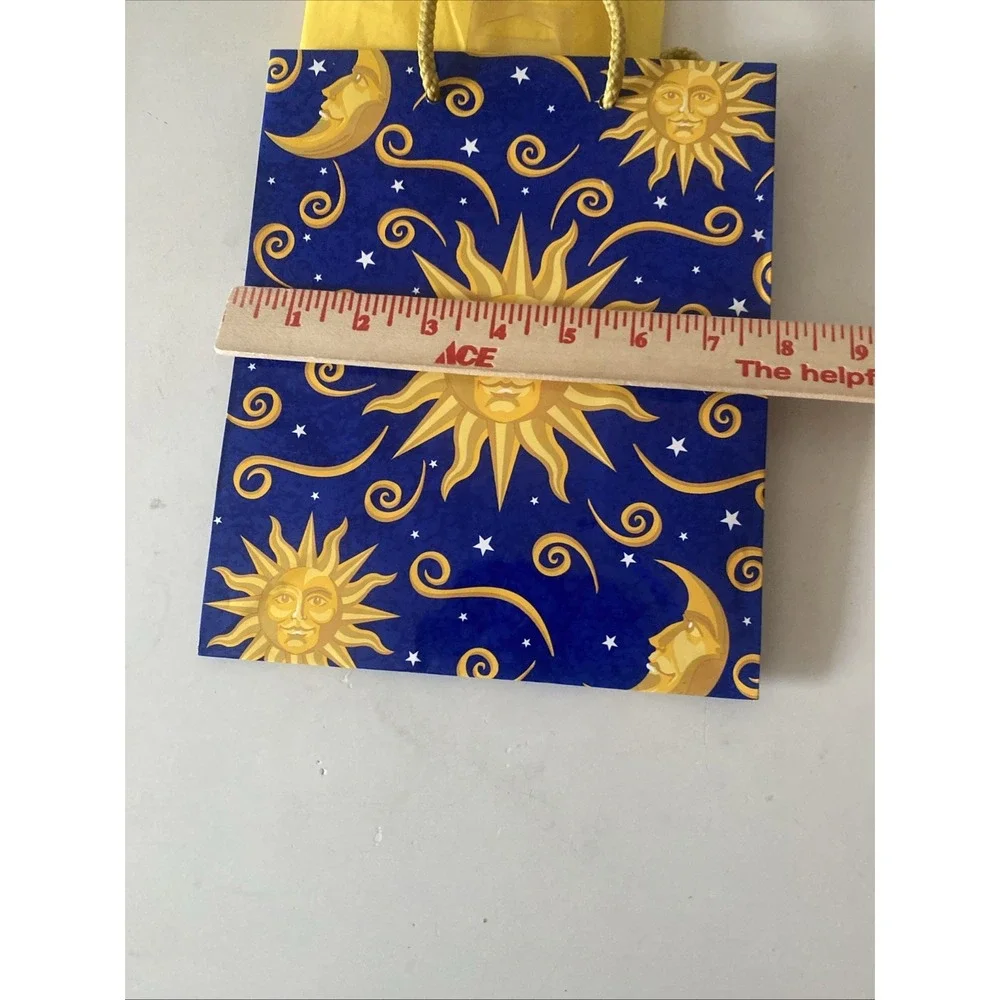 Vintage Gift Bag Celestial Sun Moon Stars Y2K Boho Whimsigoth